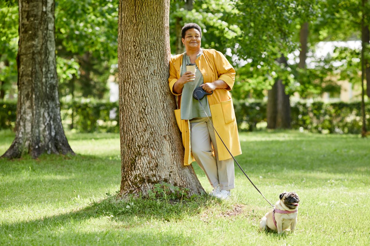 kvinnan med hund