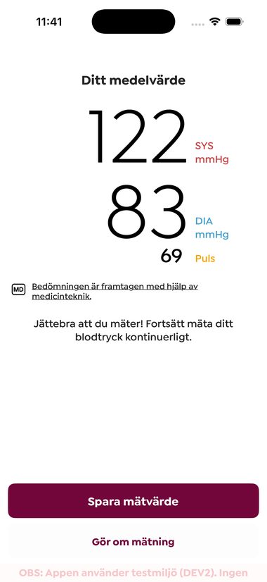 Ditt aktuella blodtryck