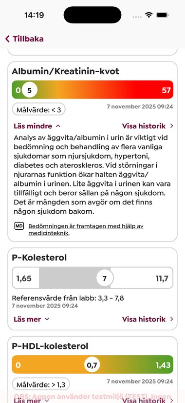 Provsvar från laboratoriet bild 2